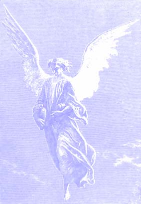 "Ängeln för mat till Elia" - Detalj från plansch av Gustave Doré