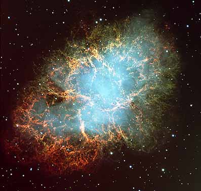 Krabbnebulosan i Taurus' stjärnbild